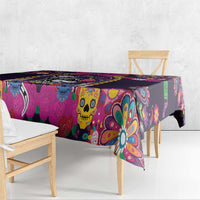 Mexico Day Of The Dead Tablecloth Cat Skeleton Dia De Los Meowtos - Wonder Print Shop