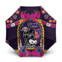 Mexico Day Of The Dead Umbrella Cat Skeleton Dia De Los Meowtos - Wonder Print Shop