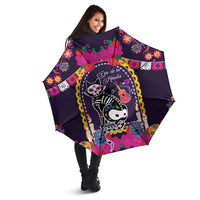Mexico Day Of The Dead Umbrella Cat Skeleton Dia De Los Meowtos - Wonder Print Shop
