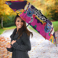 Mexico Day Of The Dead Umbrella Cat Skeleton Dia De Los Meowtos - Wonder Print Shop