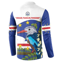 Cape Verde Button Sweatshirt Grey-Headed Kingfisher Mix Honey Locust - Wonder Print Shop