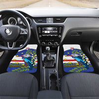 Cape Verde Car Mats Grey-Headed Kingfisher Mix Honey Locust - Wonder Print Shop