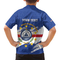 Personalized Cape Verde Kid Hawaiian Shirt Coat Of Arms - African Pattern - Wonder Print Shop