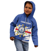 Personalized Cape Verde Kid Hoodie Coat Of Arms - African Pattern - Wonder Print Shop