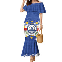 Personalized Cape Verde Mermaid Dress Coat Of Arms - African Pattern - Wonder Print Shop