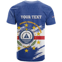 Personalized Cape Verde T Shirt Coat Of Arms - African Pattern - Wonder Print Shop