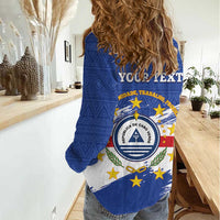 Personalized Cape Verde Women Casual Shirt Coat Of Arms - African Pattern - Wonder Print Shop