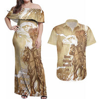 Winged Hussars Poland Couples Matching Off Shoulder Maxi Dress and Hawaiian Shirt Amor Patriae Nostra Lex Polska Eagle