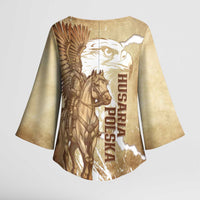 Winged Hussars Poland Kimono Sleeve Blouse Amor Patriae Nostra Lex Polska Eagle