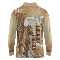 Winged Hussars Poland Long Sleeve Polo Shirt Amor Patriae Nostra Lex Polska Eagle