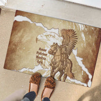Winged Hussars Poland Rubber Doormat Amor Patriae Nostra Lex Polska Eagle
