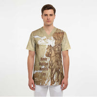 Winged Hussars Poland Scrub Top Amor Patriae Nostra Lex Polska Eagle