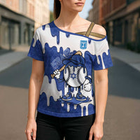 Israel 2026 Baseball Personalised Cross Shoulder Shirt Star of David Pattern Drip Style