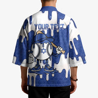 Israel 2026 Baseball Personalised Kimono Star of David Pattern Drip Style