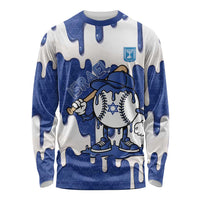 Israel 2026 Baseball Personalised Long Sleeve Shirt Star of David Pattern Drip Style