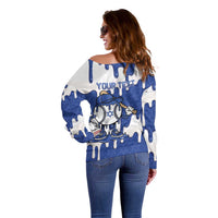 Israel 2026 Baseball Personalised Off Shoulder Sweater Star of David Pattern Drip Style