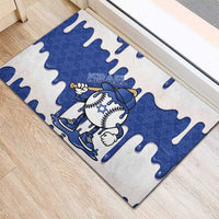 Israel 2026 Baseball Rubber Doormat Star of David Pattern Drip Style