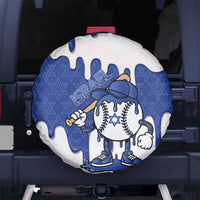 Israel 2026 Baseball Spare Tire Cover Star of David Pattern Drip Style