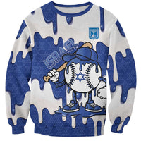Israel 2026 Baseball Personalised Sweatshirt Star of David Pattern Drip Style
