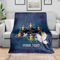 Personalised Israel Holocaust Remembrance Day Blanket Yom HaShoah Never Forget Never Again