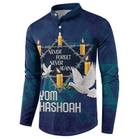 Personalised Israel Holocaust Remembrance Day Button Sweatshirt Yom HaShoah Never Forget Never Again