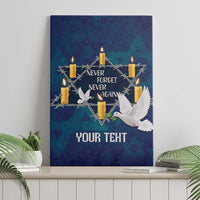 Personalised Israel Holocaust Remembrance Day Canvas Wall Art Yom HaShoah Never Forget Never Again