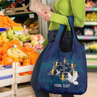 Personalised Israel Holocaust Remembrance Day Grocery Bag Yom HaShoah Never Forget Never Again