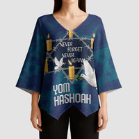 Personalised Israel Holocaust Remembrance Day Kimono Sleeve Blouse Yom HaShoah Never Forget Never Again