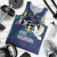 Personalised Israel Holocaust Remembrance Day Men Tank Top Yom HaShoah Never Forget Never Again