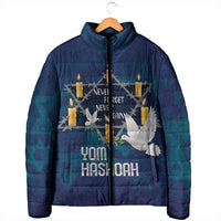Personalised Israel Holocaust Remembrance Day Padded Jacket Yom HaShoah Never Forget Never Again