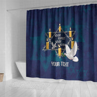Personalised Israel Holocaust Remembrance Day Shower Curtain Yom HaShoah Never Forget Never Again