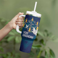 Personalised Israel Holocaust Remembrance Day Tumbler With Handle Yom HaShoah Never Forget Never Again