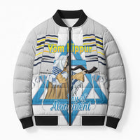 Personalised Yom Kippur Israel Bomber Puffer Jacket Day of Atonement Jewish Tallit
