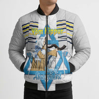 Personalised Yom Kippur Israel Bomber Puffer Jacket Day of Atonement Jewish Tallit