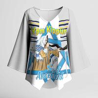 Personalised Yom Kippur Israel Kimono Sleeve Blouse Day of Atonement Jewish Tallit