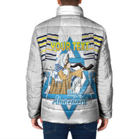 Personalised Yom Kippur Israel Padded Jacket Day of Atonement Jewish Tallit