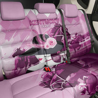 Kentucky Horse Racing Back Car Seat Cover Derby Mint Julep Girl - Pink Pastel LT14