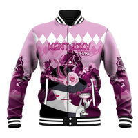 Kentucky Horse Racing Baseball Jacket Derby Mint Julep Girl - Pink Pastel LT14