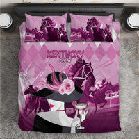 Kentucky Horse Racing Bedding Set Derby Mint Julep Girl - Pink Pastel LT14