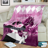 Kentucky Horse Racing Blanket Derby Mint Julep Girl - Pink Pastel LT14