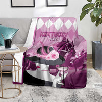 Kentucky Horse Racing Blanket Derby Mint Julep Girl - Pink Pastel LT14