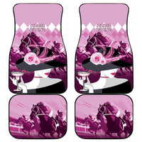 Kentucky Horse Racing Car Mats Derby Mint Julep Girl - Pink Pastel LT14