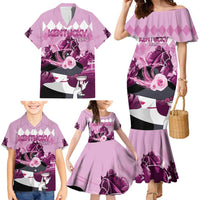 Kentucky Horse Racing Family Matching Mermaid Dress and Hawaiian Shirt Derby Mint Julep Girl - Pink Pastel LT14