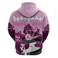 Kentucky Horse Racing Hoodie Derby Mint Julep Girl - Pink Pastel LT14