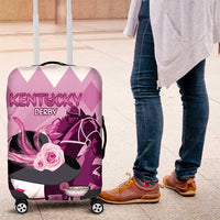 Kentucky Horse Racing Luggage Cover Derby Mint Julep Girl - Pink Pastel LT14
