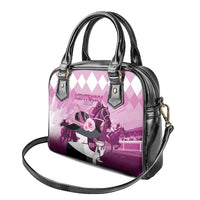 Kentucky Horse Racing Shoulder Handbag Derby Mint Julep Girl - Pink Pastel LT14
