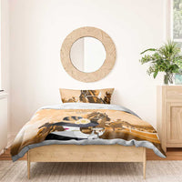 Kentucky Horse Racing Bedding Set Derby Mint Julep Girl - Gold Pastel LT14