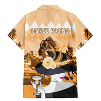 Kentucky Horse Racing Family Matching Mermaid Dress and Hawaiian Shirt Derby Mint Julep Girl - Gold Pastel LT14