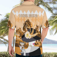 Kentucky Horse Racing Hawaiian Shirt Derby Mint Julep Girl - Gold Pastel LT14
