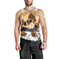 Kentucky Horse Racing Men Tank Top Derby Mint Julep Girl - Gold Pastel LT14